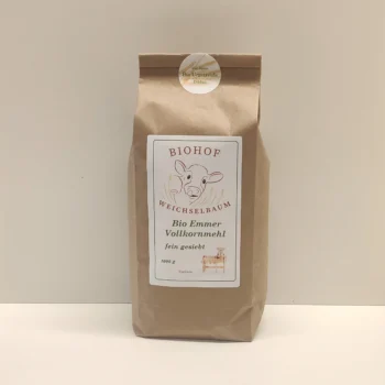 Bio Emmervollkornmehl fein gesiebt 1000g