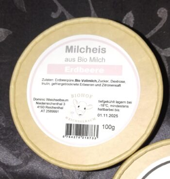 Milcheis Erdbeere 170g