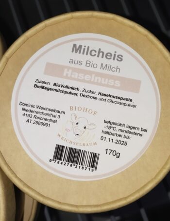 Milcheis Haselnuss 170g