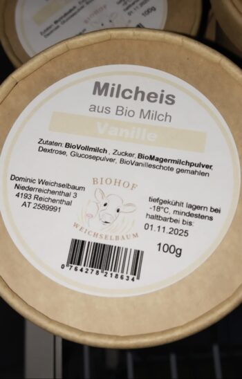 Milcheis Vanille 500g